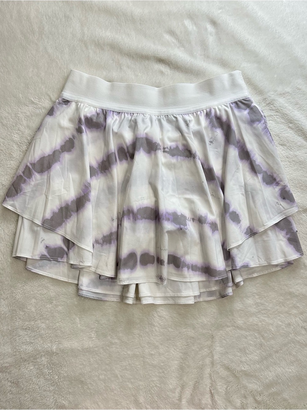 Lululemon Court Rival HR Skirt *Long Transverse Lilac Multi Size 8